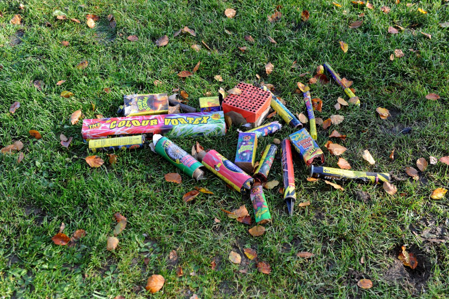 Old fireworks in Hazlehead Park