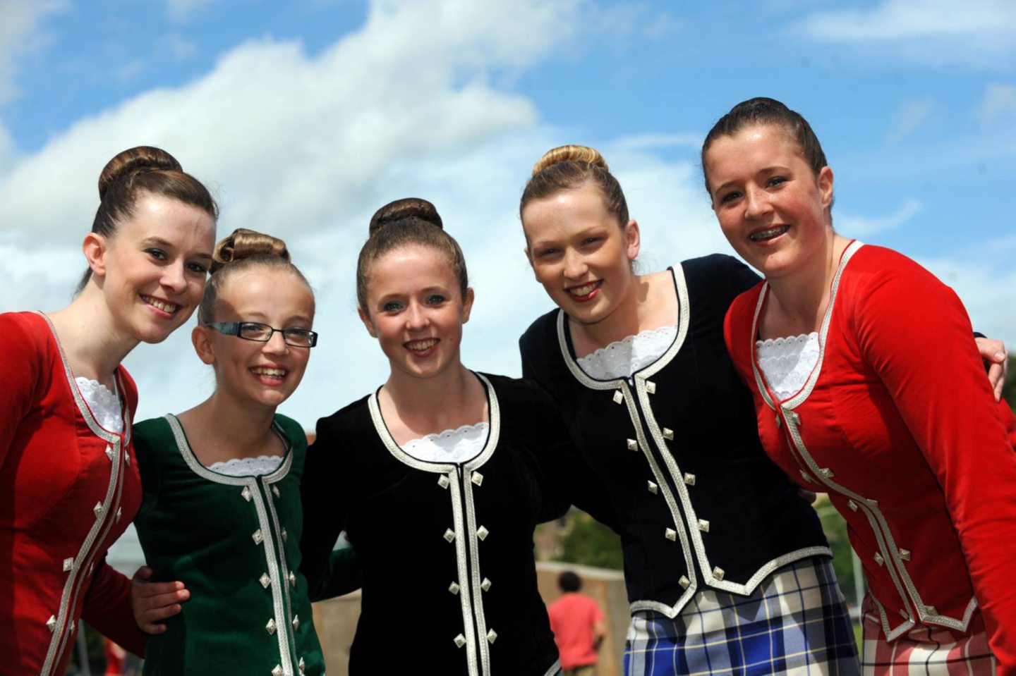 Stonehaven Highland Games - Dancers - Angela Ramsay, Kirsty Mackie, Rachael Walker, Rebecca Thow and Ainsley Walker.