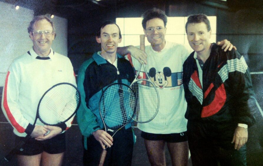 Tony Dawson (centre left): "Cliff Richard was maybe a better singer than me but maybe not better a tennis player..."