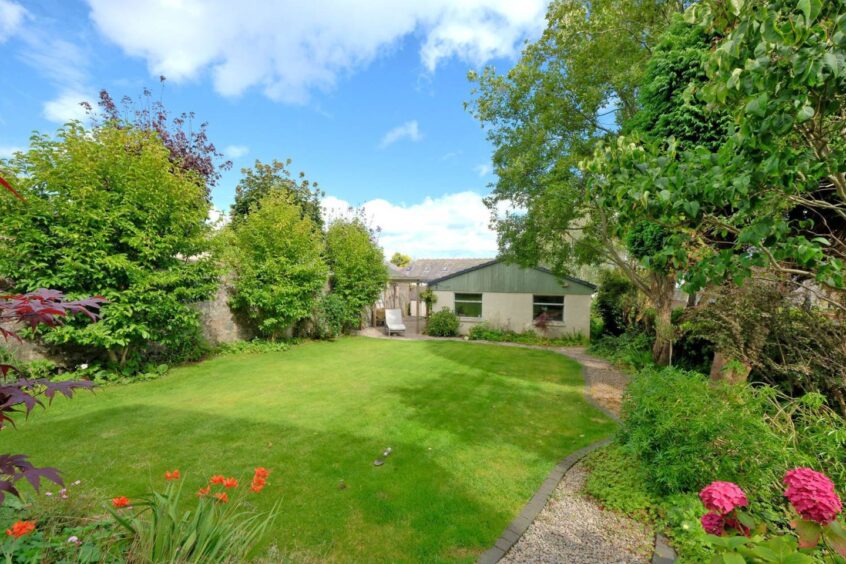 The Aberdeen West End Home enjoys large garden grounds. Image: Ledingham Chalmers Estate Agency 