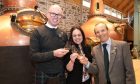 The Cabrach Trust CEO Jonathan Christie, Deputy First Minister Kate Forbes and Grant Gordon OBE, founder and chair of The Cabrach Trust. Image: Big Partnership