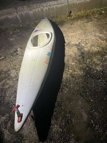 Stolen kayak found at Portgordon harbour.