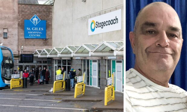 Keith Rollinson and Elgin Bus Station. Image: DCT Media