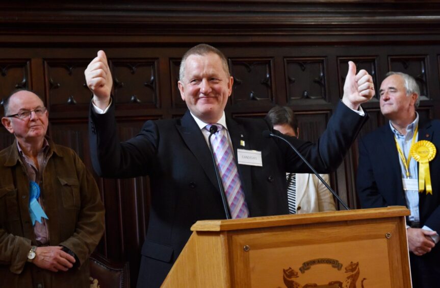 Alex Nicoll was first elected as an SNP councillor for MIdstocket and Rosemount in a 2015 by-election. Image: Colin Rennie/DC Thomson