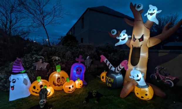 This is the second year of their Halloween displays. Image: Chris Haugh