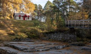 Royal cottage where queen victoria picniced near Braemar.