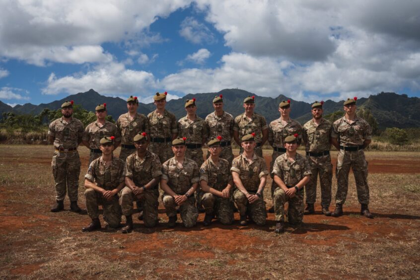 Royal Regiment of Scotland's 3rd Battalion Hawaii training.