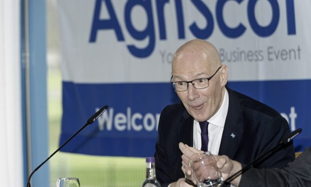 First Minister John Swinney at AgriScot.