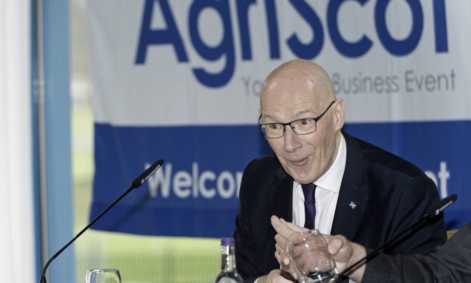 First Minister John Swinney at AgriScot.