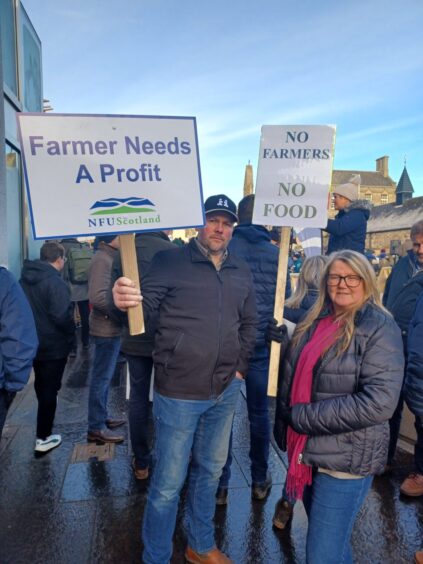 Mark Wood and Lynda Watt from Insch, Aberdeenshire.