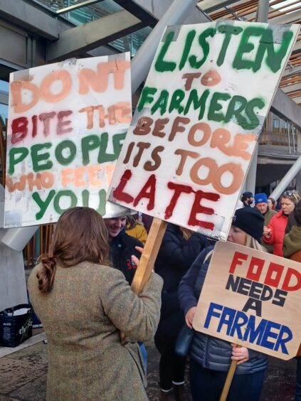 The farmers' lobby at Holyrood.