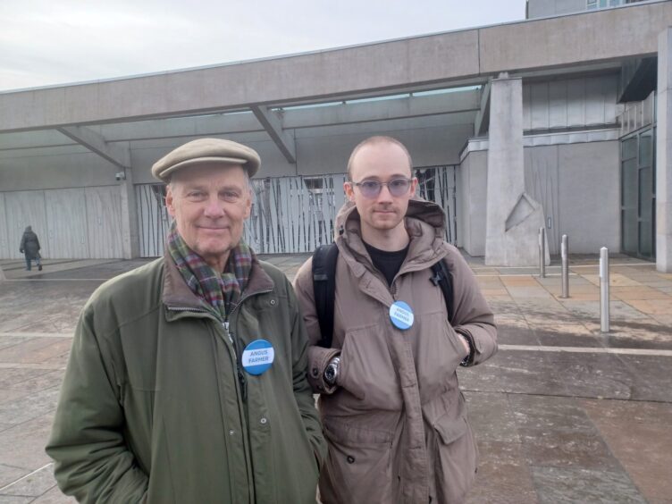 Henry and Gavin Dodgson, who farm near Kirriemuir 