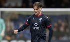 Ross County midfielder Noah Chilvers maintains possession during a recent Premiership match against Kilmarnock at the Global Energy Stadium, Dingwall.