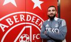 Aberdeen captain Graeme Shinnie at Cormack Park. Image: SNS