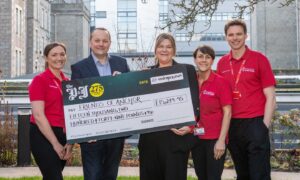 The P&J proudly revealed the final donation to Friends of Anchor at Aberdeen Royal Infirmary.