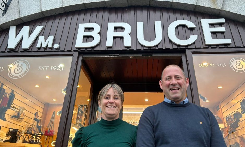 Dale and Steven Bruce have combined 40 years experience running the shoe store. Image: Isaac Buchan/ DC Thomson