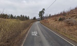 A86 near Balgowan. Image: Google Maps.