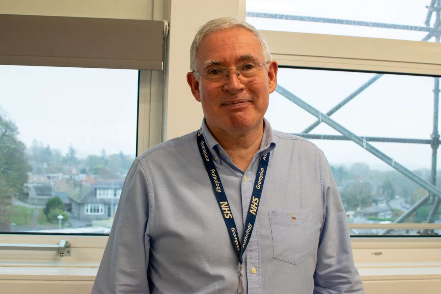 George King in Aberdeen Royal Infirmary 