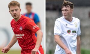 Andrew Macrae, left, has Brora Rangers for Clachnacuddin and Connor Bunce has moved in the opposite direction.