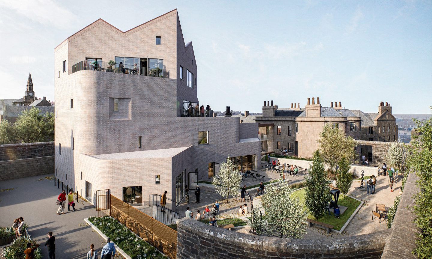 The new extension will also feature a top floor restaurant. Image: Aberdeenshire Council