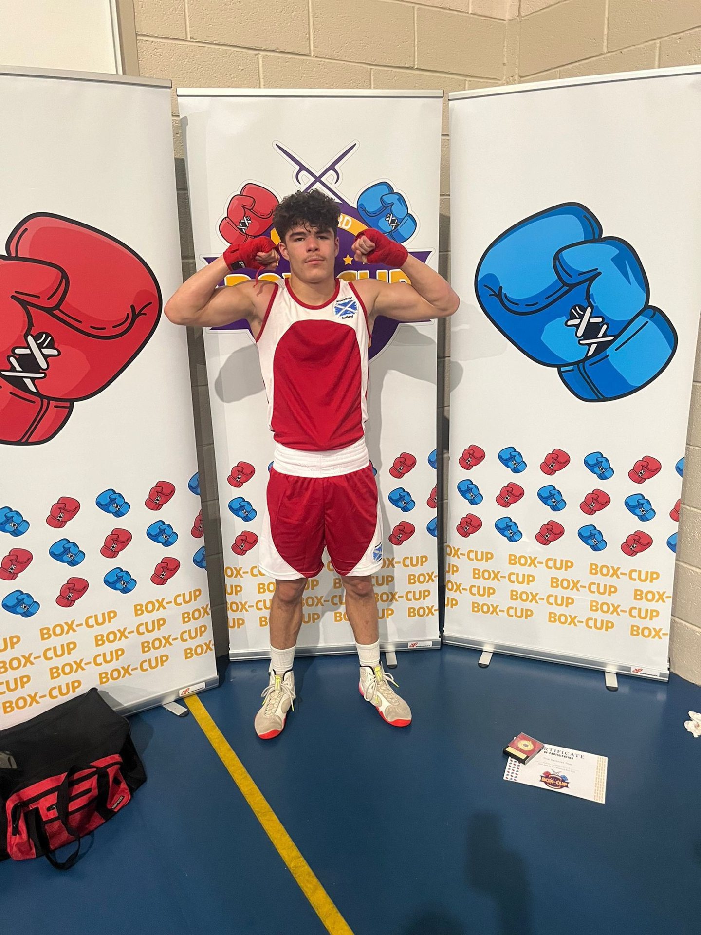 Leo Jamieson of CAIN Boxing Club at the Wexford Box-Cup. Supplied by CAIN Boxing Club