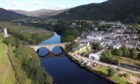 bird's eye view of Helmsdale, a possible destination for those looking for finance jobs in Scottish Highlands