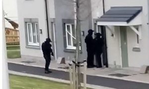 Armed police in Cove Bay. Image: Supplied.