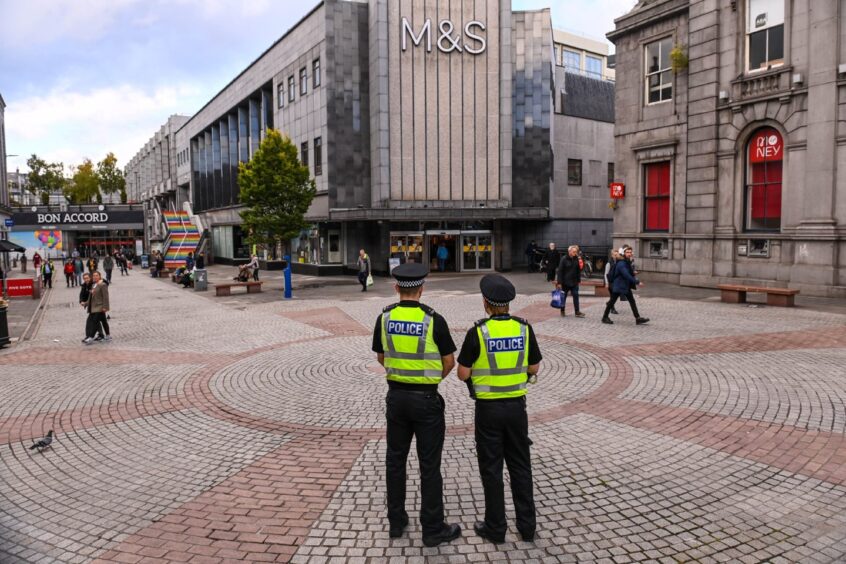 Police on patrol in Aberdeen City Centre to see how they tackle anti-social behaviour like street drinkers.