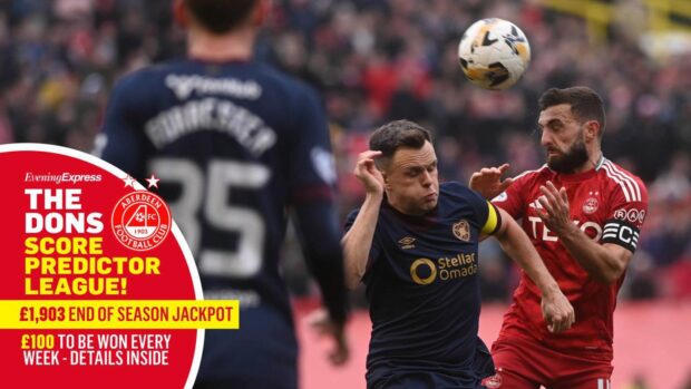 Get the Hearts v Aberdeen score right and you could win £100.