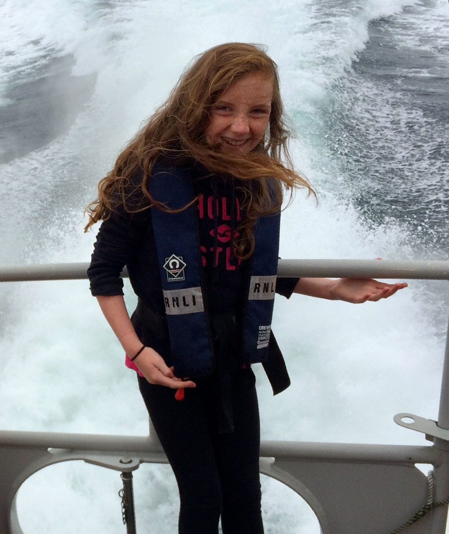 Eilidh Sutherland on Fraserburgh lifeboat