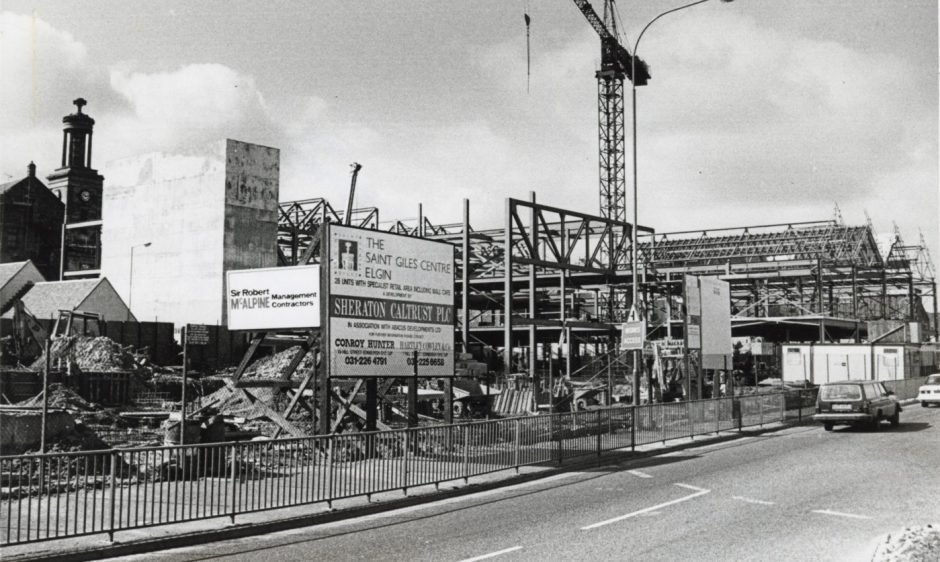 St Giles Centre under construction. 