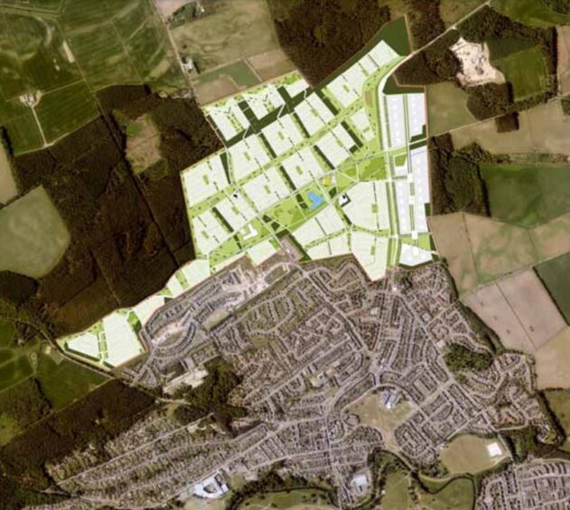 Site map of Findrassie. 