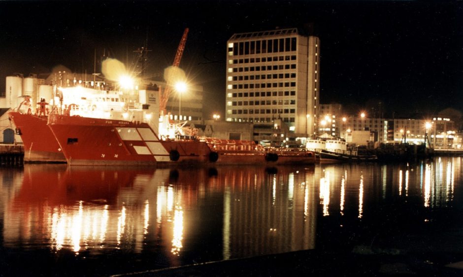 Salvesen Tower looms over Aberdeen Harbour. Image: DC Thomson