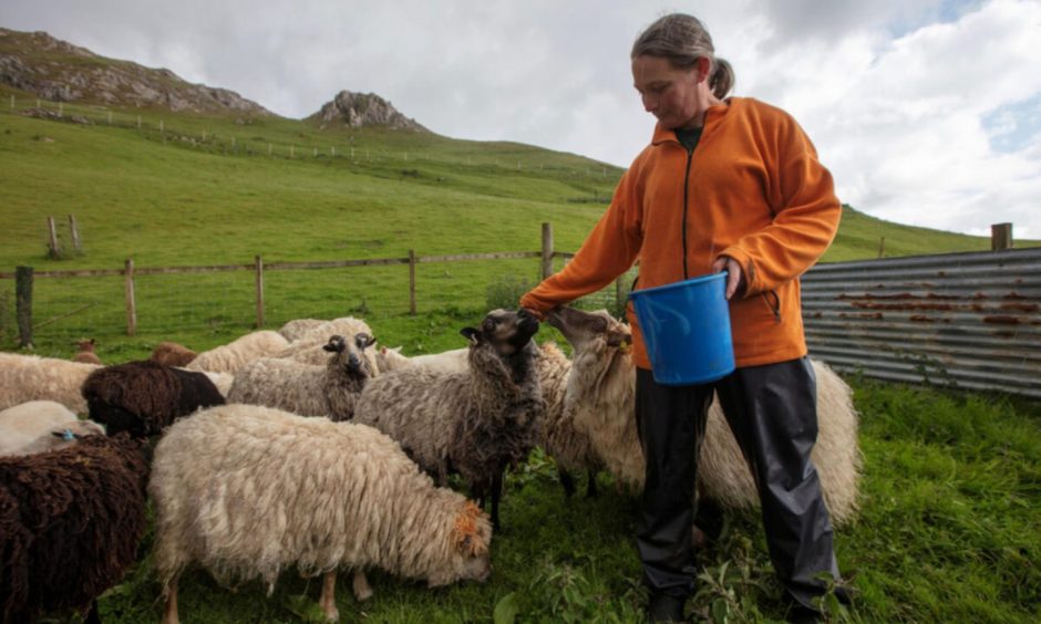 North-west Highlands crofter Helen O'Keefe.