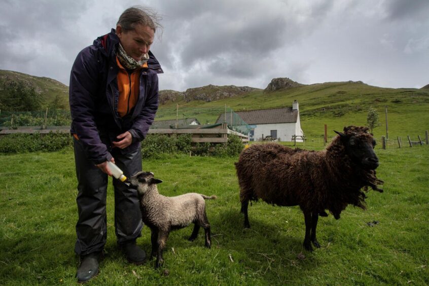 Helen O'Keefe on her croft