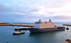 HNLMS Johan de Witt arriving in Aberdeen. Image: Port of Aberdeen.