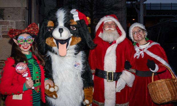 Hundreds gathered for the Inverness Christmas lights switch-on. Image: Jasperimage