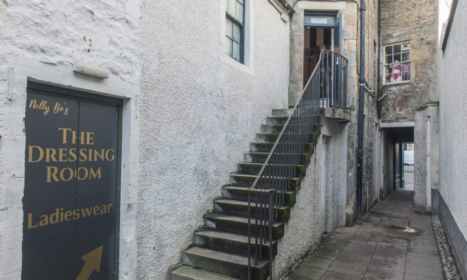 Stairs on Harrow Inn Close. 