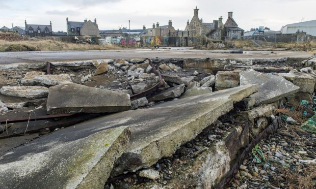 Derelict shipyard in Buckie. Image: Jason Hedges/DC Thomson