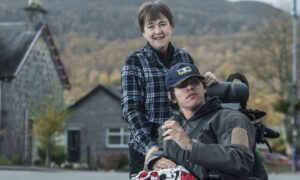 Fiona Wares with her son Daniel, at home in Aviemore. Pictures by Jason Hedges/DC Thomson.