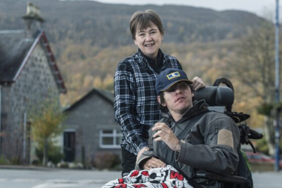 Fiona Wares with her son Daniel, at home in Aviemore. Pictures by Jason Hedges/DC Thomson.