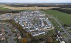 A drone image of the outskirts of Elgin, where the development is taking shape.