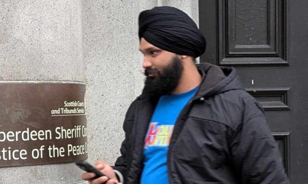 Jaikaren Singh appeared at Aberdeen Sheriff Court and admitted stalking the woman. Image: DC Thomson.