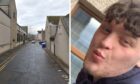 Jordan Carnegie mugged a man in Thunderton Place, Elgin. Image: google Street View/Facebook