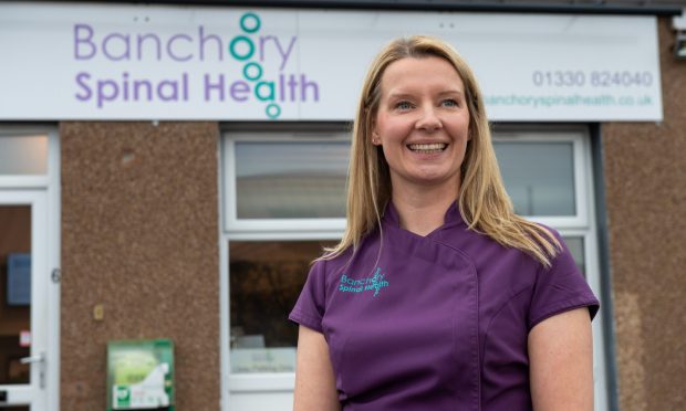 Felicity Crone has built Banchory Spinal Health into the largest spinal health clinic in Scotland. Image: Kenny Elrick/DC Thomson