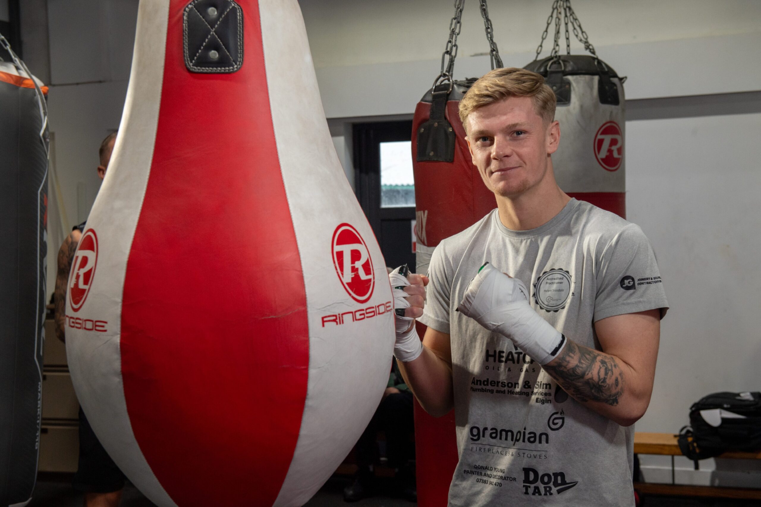 Fraser Wilkinson ahead of his Celtic super-welterweight title fight against Dean Sutherland. Image: Kenny Elrick/DC Thomson