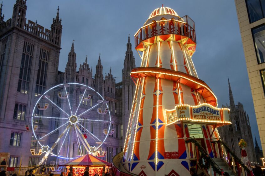 Ferris wheel and helter skelter 