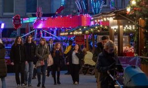 The Christmas Village is now open. Image Kenny Elrick/DC Thomson.