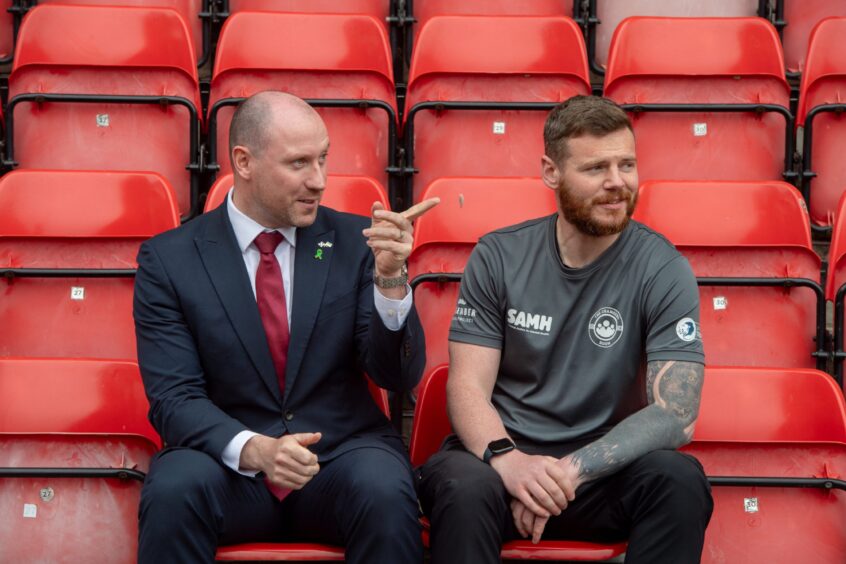 SNP Health Secretary Neil Gray at Pittodrie, Aberdeen 