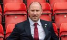 Health Secretary Neil Gray at a government press call at Pittodrie in May. Image: Kenny Elrick/DC Thomson.